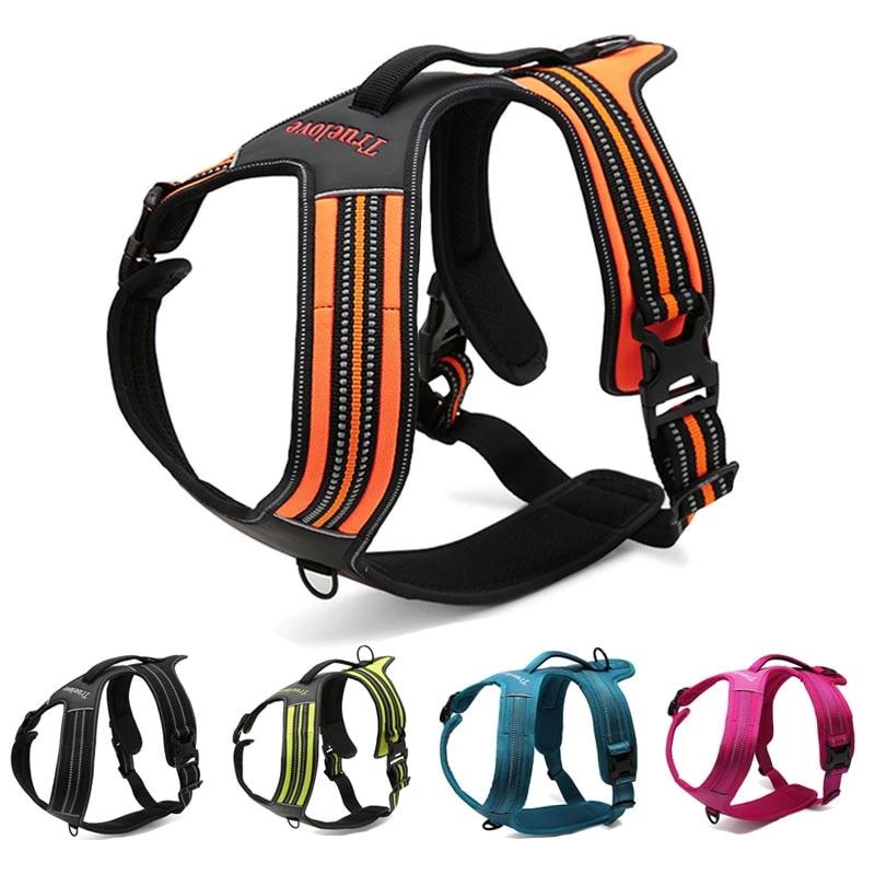 True Love Heavy Duty Sports Dog Harness - Neon Yellow, XL