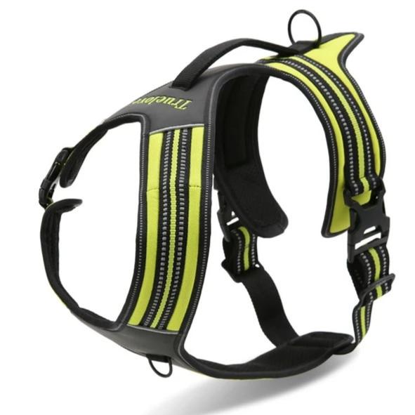True Love Heavy Duty Sports Dog Harness - Neon Yellow, XL